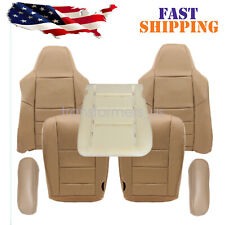7pcs For 2002-2007 Ford F250 F350 Super Duty Front Seat Cover Driver Foam Tan