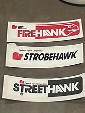Federal Signal Streethawk Firehawk Strobehawk Lightbar Name Plates