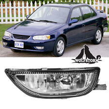 For 2001-2002 Toyota Corolla Passenger Side Fog Light Clear Bumper Lamps Wbulb