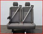 2 Passenger Double Lt Gray Cloth Reclinable Bench Seat W Arm Universal Fit