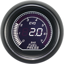 Evo 52mm Digital Fuel Pressure Gauge Bar White Green Lcd Electronic Sensor
