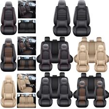 For Jeep Wrangler Leather Car Seat Covers Front Rear Seat Protector Cushion Pad