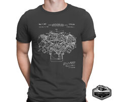 Hemi Cross Ram Motor Engine Mopar Shirt Patent Dodge Style T Shirt Muscle Car