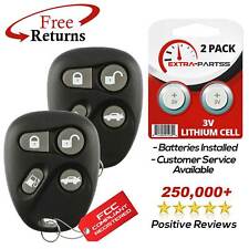 2 For 2001 2002 2003 Cadillac Deville Remote Keyless Entry Key Fob