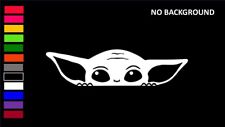 Baby Yoda Grogu Star Wars Decal Stickers For Cars Windows Laptops Tablets.