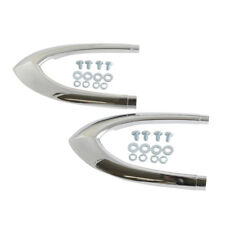 1951 Ford F-1 Hood Side Stainless End Trim One Pair 1c-16732-pr