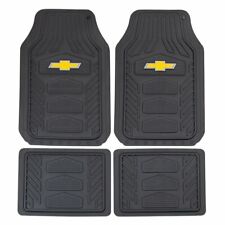 New 4 Piece Chevy All Weather Pro Heavy Duty Rubber Floor Mats Official Licensed