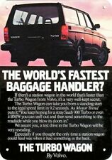 1982 Volvo Turbo Station Wagon Car Decorative Replica Metal Sign