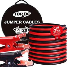 Topdc 4 Gauge 20 Feet Heavy Duty Jumper Cables For Car Suv And Trucks Battery