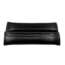 2pc Carbon Fiber Fabric Car Seat Belt Cover Shoulder Pad Cushion Safe Protector
