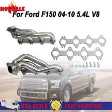 Stainless Exhaust Manifold Shorty Headers Performance Fit Ford F150 04-10 5.4 V8