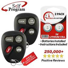 2 New Replacement Keyless Entry Remote Key Fob Clicker Control For 16245100-29