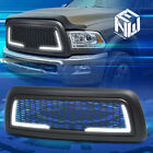 For 10-18 Dodge Ram 2500 3500 Led Drl Matte Mesh Bumper Grill Grille Replacement
