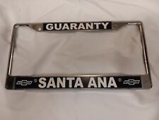 Guaranty Chevrolet Santa Ana California Car Dealership Metal License Plate Frame