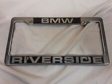 Bmw Riverside California Dealer Plastic License Plate Frame