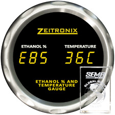 Zeitronix Ethanol Percentage And Fuel Temperature Gauge Only For Use With Eca-2