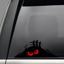 2pcs Funny Peeking Red Eyes Monster Car Sticker Bumper Vinyl Decal Accessories