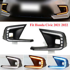 Led Daytime Running Lights Drl Head Lamp Fit For Honda Civic 2021 2022 4-door