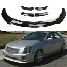 For Cadillac Cts Cts-v Gloss Black Front Bumper Lip Spoiler Splitter Body Kit