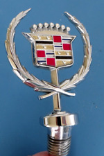 Cadillac Hood Ornament Emblem 85-93deville Fleetwood Base 90 91 92 Low Bezel