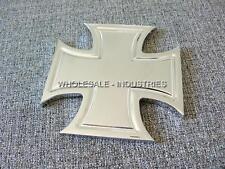 Maltese Iron Cross Universal Billet Chrome Badge Emblem Grill Utv Hot Rod Rat