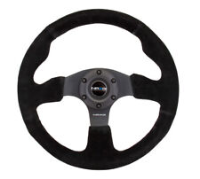 Nrg Rst-012s Reinforced Steering Wheel 320mm Suede Wblack Stitch