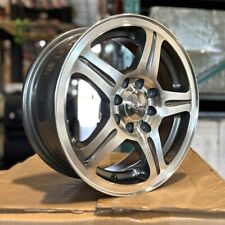 Primax 772 Gray With Machined Face 14x6 38 4x100 4x114.3 Wheel Single Rim