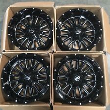 Used 20x10 D5 Fit Lifted Chevy Ford 6x1356x139.76x5.5 -24 106.1 Black Milled