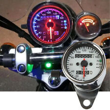 12v Motorcycle Chrome Digital Gauge Speedometer Tachometer Gauge For Cafe Racer
