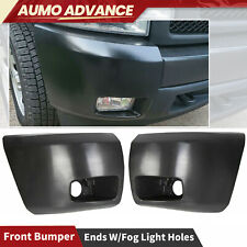 Bumper End Caps Set For Chevy Silverado 1500 2007-2013 Fog Light Holes Front