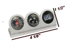 Greyblack Combo Digital Clock Compass Thermometer Dash Mount Cartruckrvboat