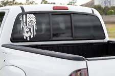 Patriotic Deer Vinyl Decal Sticker Van Truck Car Tailgate Hunting Whitetail