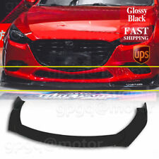 For Mazda 3 5 6 10-21 Jdm Style Front Bumper Lip Splitters Spoiler Body Kits Lip