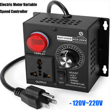 Ac 120v220v 4000w Scr Motor Speed Controller Volt Regulator Thermostat Dimmer