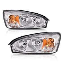 Fit For 04-08 Chevy Malibu Headlights Assembly Chrome Housing Headlamp