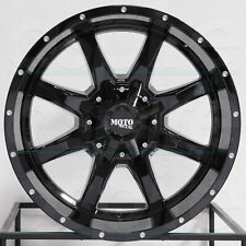 4-new 20 Moto Metal Mo970 Wheels 20x9 6x1356x5.56x139.7 12 Gloss Black Rims 1
