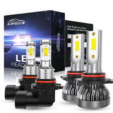 4pcs Led Headlight High Low Beam Bulbs For Ford Explorer 2002-2005 White 8000k