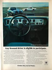 1970 Vintage Pontiac Firebird Original Color Ad Pn063