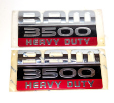 Oem Dodge Ram 3500 Heavy Duty 2007-2012 Nameplate Emblem Badge Pair - See Notes