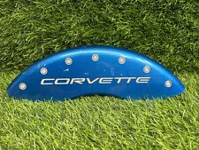 97 04 Corvette C5 Mgp Front Brake Caliper Cover Engraved 13007f Blue  Dd