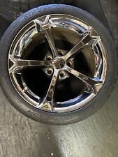 2013 Chevy Corvette C6 Grand Sport Speedline 19 Two Rear Wheels Whit Used Tires