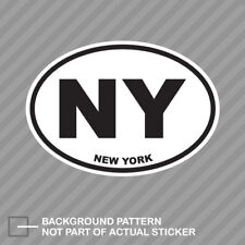 New York State Oval Sticker Decal Vinyl Ny