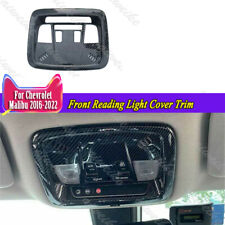 Carbon Fiber Style Front Reading Light Cover Trim For Chevrolet Malibu 2016-2023