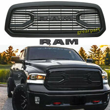Front Grill Wram For 2013-2018 Dodge Ram 1500 Hood Upgrade Bumper Grille Black