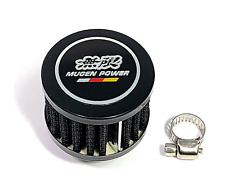 Black 12mm Racing Mini Air Oil Breather Filter For Honda Civic 96-00 Ek Ek9 Jdm