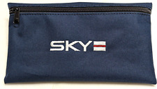 Saturn Sky Redline Midnight Blue Accessory Map Bag Puck Bag Silver Embroider