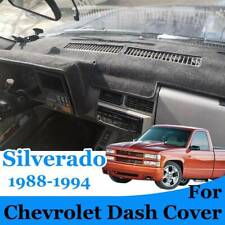 For Chevrolet Silverado 1988-1991 1992 1993 1994 Black Dash Cover Mat Dashmat.