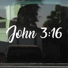 John 316 Christian Bible God Cross Religious Custom Vinyl Sticker Decal