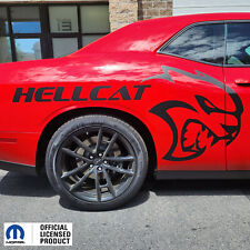 Fits 2019-2023 Dodge Challenger Side Hellcat W Hellcat Vinyl Sticker Decal-pair