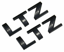2x Glossy Black Ltz Logo Letter Nameplate Emblem 3d Badge